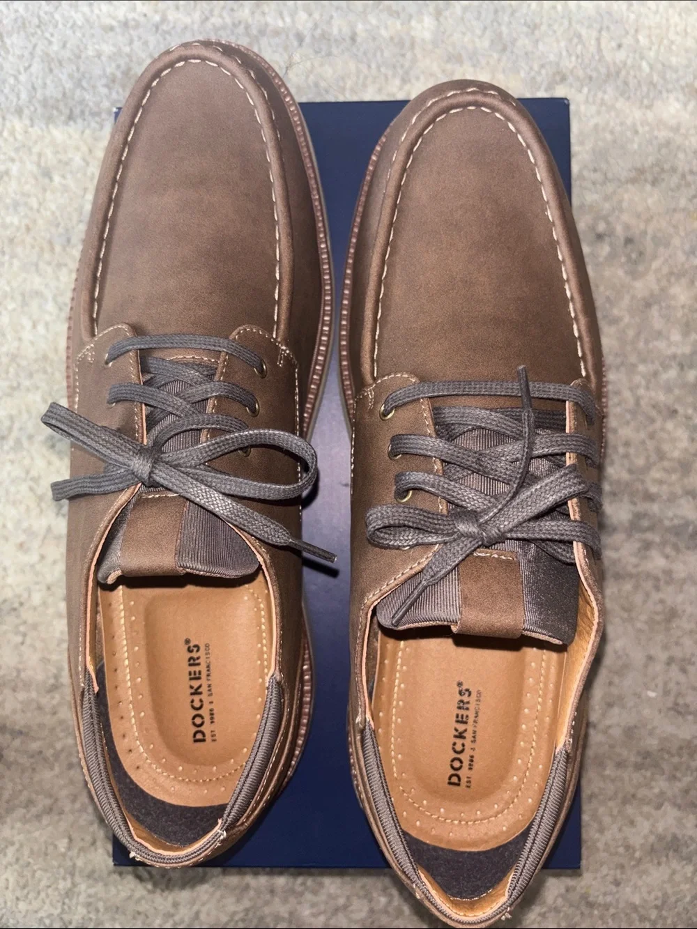 Dockers Brown Men’s Lace-Up Boat Shoes